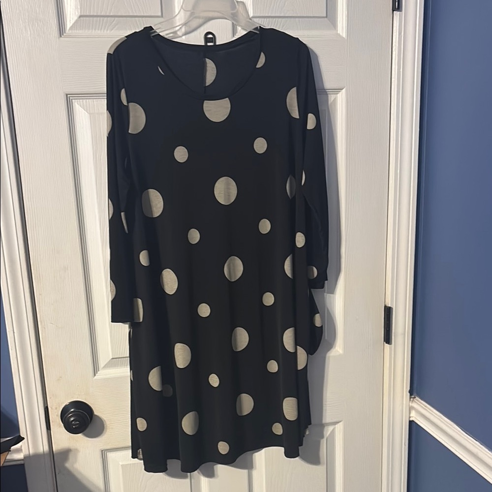 Chic Soul Blue Dolman Sleeve Sweater Dress